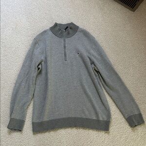 Men's Gray Vineyard Vines Classic Shep 1/4 Zip Pullover Sweater Adult Medium